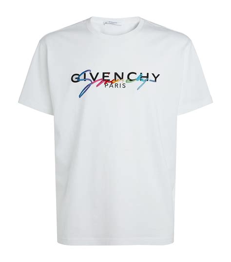 t-shirt givenchy blanc|Givenchy graphic crewneck t shirt.